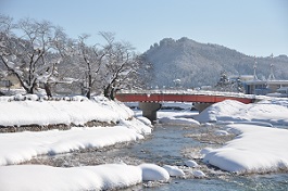 写真：冬の横手川
