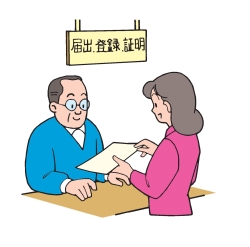 イラスト：受付窓口