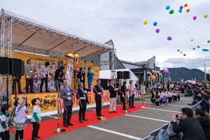 写真：増田まんが美術館オープンイベントの様子