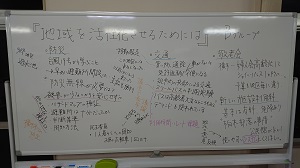 写真：ご意見を書き出したホワイトボード