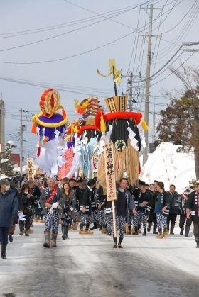 写真：旭岡山神社ぼんでん奉納