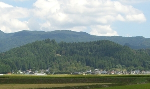 写真：金沢柵遠景