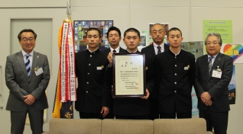 写真：横手南中学校野球部の皆さん