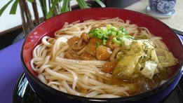 画像　おぼろ昆布と稲庭うどん