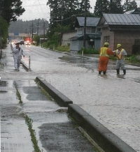 写真:平成29年豪雨の様子
