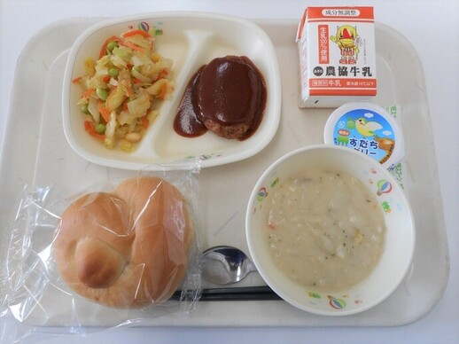 中学3年生最後の給食