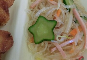 星形のきゅうりの写真