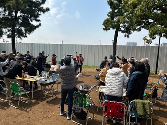 東京平鹿町会バーベキューとお花見の集い写真1