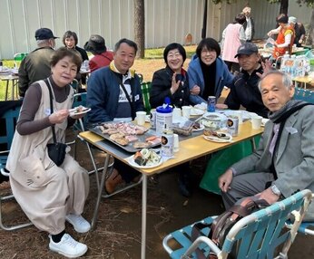 東京平鹿町会バーベキューとお花見の集い写真3