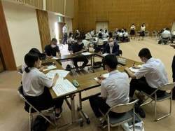 増田中学校の作戦会議の様子