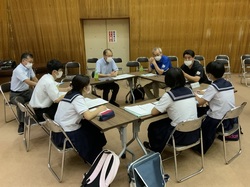 横手南中学校の作戦会議の様子