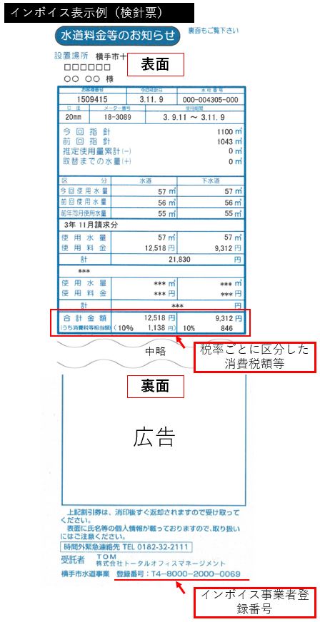 検針票サンプル