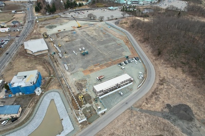 横手体育館建設状況