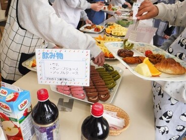 盛り付けの様子