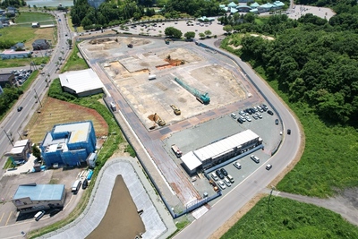 横手体育館建設状況