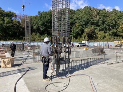 横手体育館建設状況