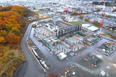 横手体育館建設状況