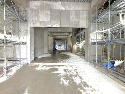 横手体育館建設状況