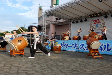 大雄太鼓愛好会の迫力ある太鼓