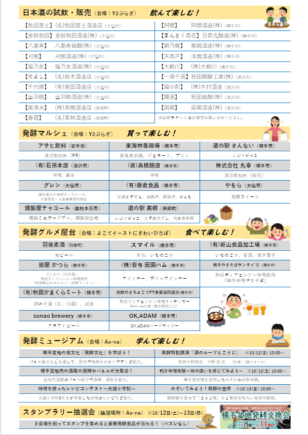 横手盆地発酵交換会チラシ裏面