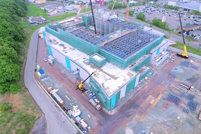 横手体育館建設状況