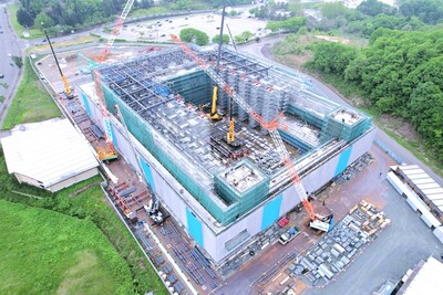横手体育館建設状況