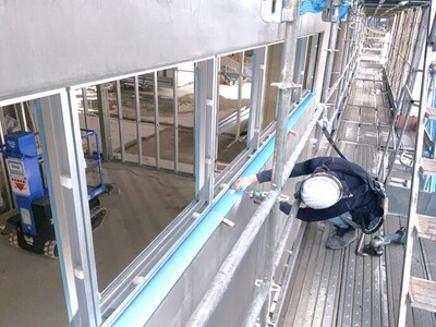 横手体育館建設状況