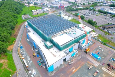 横手体育館建設状況