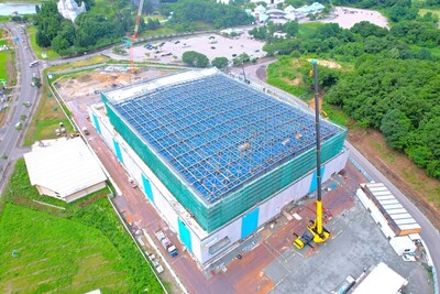 横手体育館建設状況
