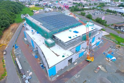 横手体育館建設状況