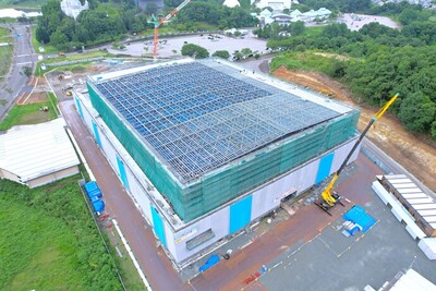 横手体育館建設状況