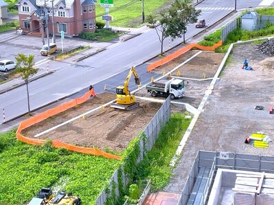 横手体育館建設状況