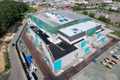 横手体育館建設状況