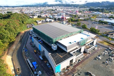 横手体育館建設状況