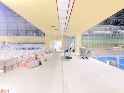 横手体育館建設状況