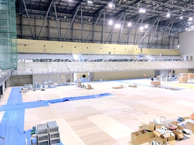 横手体育館建設状況