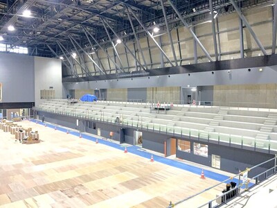 横手体育館建設状況