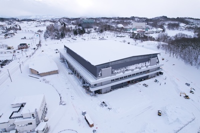 横手体育館建設状況