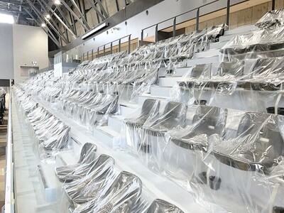 横手体育館建設状況