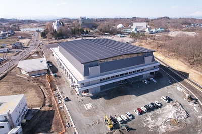 横手体育館建設状況