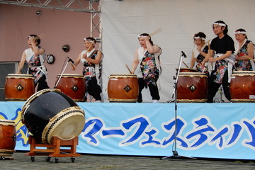 大雄太鼓愛好会の迫力ある太鼓