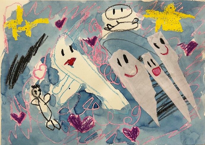 絵：おばけかぞく