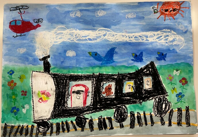 絵：のりまきれっしゃでゴー!!