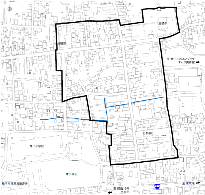 伝統的建造物群保存地区の範囲