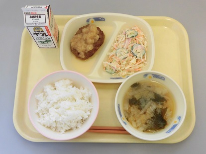 4月13日の給食の写真