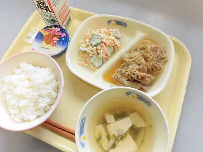 7月7日の給食の写真1