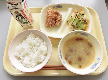 8月31日の給食の写真
