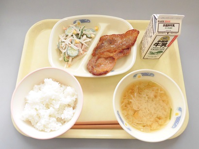 10月5日の給食の写真