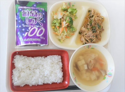 7月1日の給食の写真