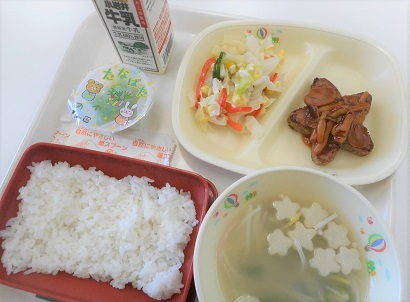 7月7日の給食の写真